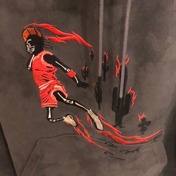 Travis Scott X Jordan Suede Hoodie - Picture 3 of 5